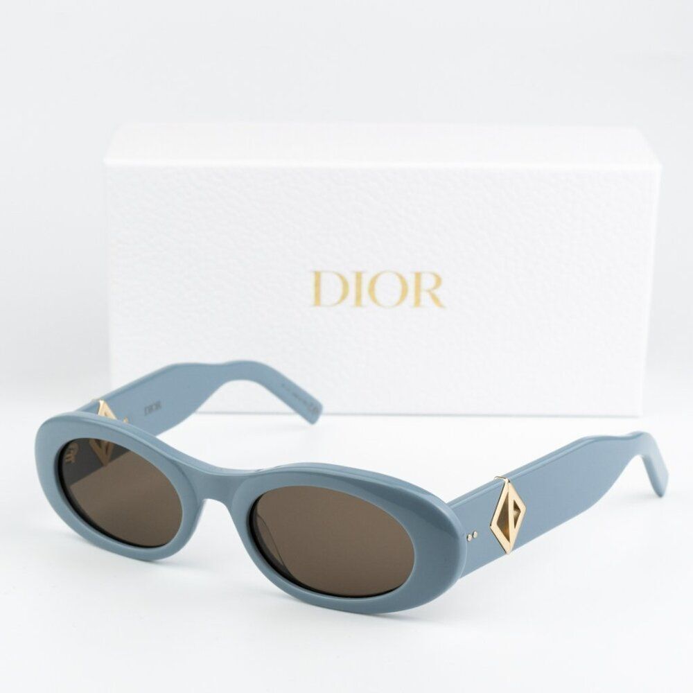 NEW Dior CD DIAMOND EDITION R11 30F0 Blue Brown Unisex Sunglasses